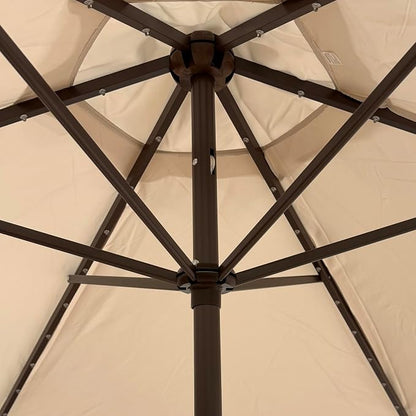 9 ft Umbrella with Antique White Color Polyester Cover