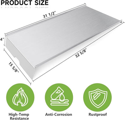 BCA012 Grill Heat Baffle Diffuser & BCA-006 Drip Pan Replacement Parts for Traeger 34 Series,Eastwood 34,and Newer Tex,Tex Elite Pellet Smoker Grills
