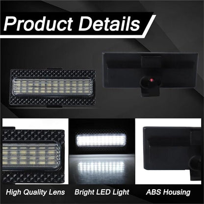 For Jeep Wrangler JL 2024 2025 Led Grill Grille Lights Front Bumper Daylights Daytime Running White Yellow Car Accessories 4pcs(LED White)