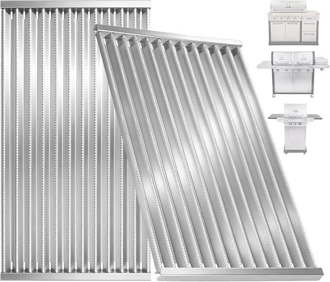 G362-2100-W1 Grill Emitter Plates for Charbroil Commercial Tru Infrared 463642316 463644220 463675016 466642316 463675016P1 Grill Part 17 1/8" Charbroil Stainless Steel Red Infrared Replacement Grates