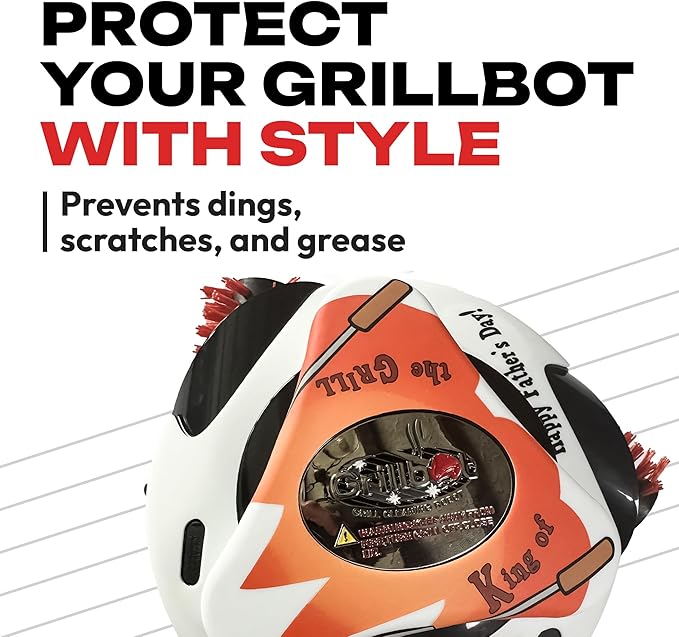 Grillbot Silicone Covers, The Ultimate Gift for Dad - Durable, Heat & Weather Proof, Easy-to-Use Grillbot Skin (Grill King)