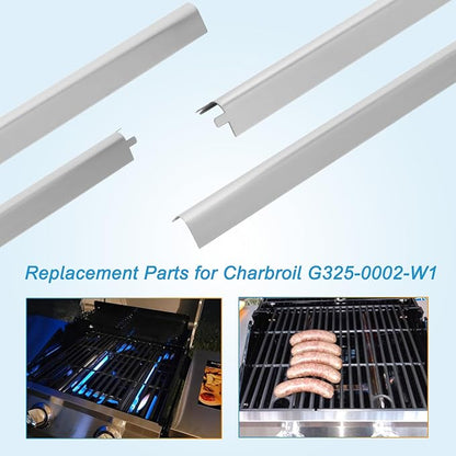Grill Burner and Heat Plate for Charbroil Performance 5-Burner 463448021 | Grill Parts for Charbroil Grill Replacement Parts 463448021 463449021 463450022 463451022 463455021, Stainless Steel