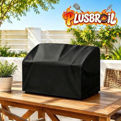 Tabletop Grill Cover for Monument 20" Propane Grill, Heavy Duty 600D | Fits Monument 13472 & G22 2-Burner Portable Propane Grills, Outdoor Waterproof 20" Tabletop Small Grill Cover