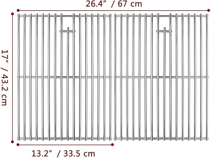 Uniflasy Parts for Nexgrill Replacement 4 & 5 Burner Gas Grills Stainless Steel Burner Tubes,Heat Plates Igniters 17" Stainless Cooking Grates Fits Nexgrill 720-0830H, 720-0783E, 720-0888