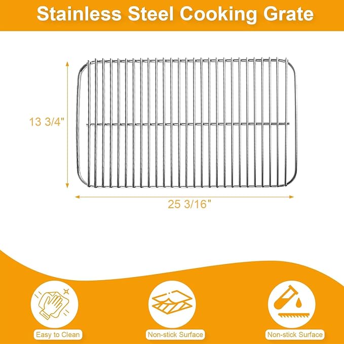 BBQ-PLUS Grill Replacement Parts for Char-Broil Classic 360 3-Burner 463773717 Gas Grill G320-0200-W1A Grill Burner G215-0203-W1 Heat Tent Stainless Steel Cooking Grate Adjustable Crossover Tube