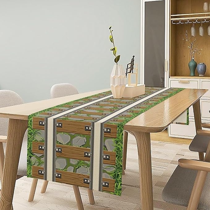 Western Railroad Track Party Decorations Cowboy Wild West Train Railroad Table Runner for Kitchen Dining Table WeddingGraduation Party 13x108in