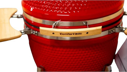 23" Kamado Grill COALS by Comfortbilt Ceramic Grill 487 Sq Inches Cooking Charcoal Grill Smoker (Red)