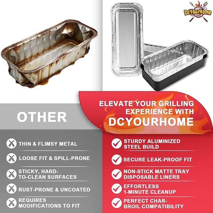 70379 Catch Pan Kit for Weber Summit 400/600, Genesis II & Genesis II LX 400 & 600 Series Grills(2016+) Drip Pan, 6498 6417 Grease Catcher Pans for Weber Searwood 600 SmokeFire EX4/EX6 Series 10 PCS