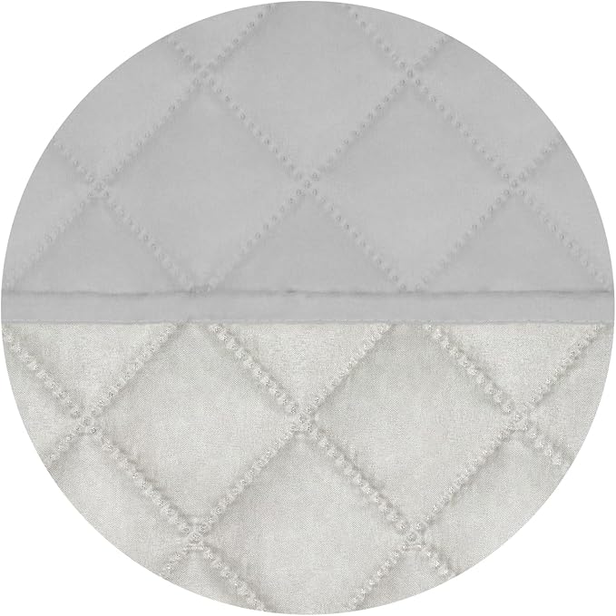 PureFit Reversible Quilted Couch Covers for Dogs Loveseat Sofa Cover 54" | Light Gray/Ivory, Water Resistant Couch Protector, Washable Pet Couch Cover with Non Slip and Elastic Straps For Kids