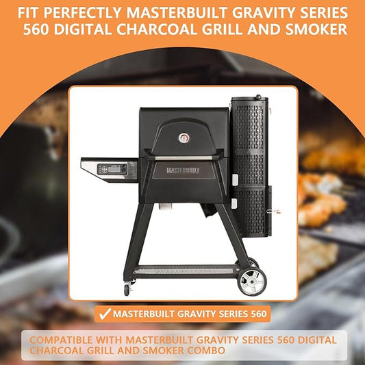 Grill Warming Rack Replacement for Masterbuilt Gravity Series 560 Digital Charcoal Grill and Smoker, Grill Holding Rack Accessories for Masterbuilt 560 Replacement Parts, Stainless Steel, 2PCS
