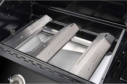 Unicook 3 Pack Adjustable Grill Heat Plate, Extend from 11.75" up to 21" Length, Gas Grill Burner Cover Replacement Parts, Stainless Steel Flame Tamers, BBQ Heat Shield Tents