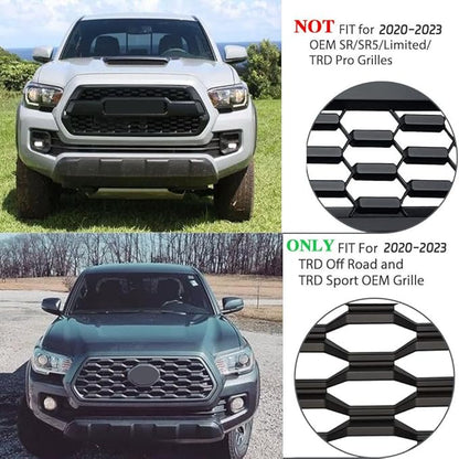 4Pcs Front Grille Lights Compatible with Tacoma 2020 2021 2022 2023 TRD Off-Road and Sport OEM Grille, 6 LED Beads Brighter Grille Light (Amber)