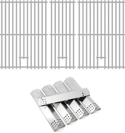 Replacement Parts for Nexgrill 720-0882A Evolution Infrared Plus 5-Burner Grill, Stainless Steel Heat Plates and Grill Grates for Nexgrill 5 Burner 720-0882A Gas Grill