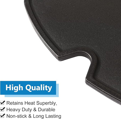 Uniflasy 7034 Cast Iron Griddle for Weber Traveler Portable Gas Grill, fits Weber 9010001 Traveler Portable Gas Grill, Cooking Griddle