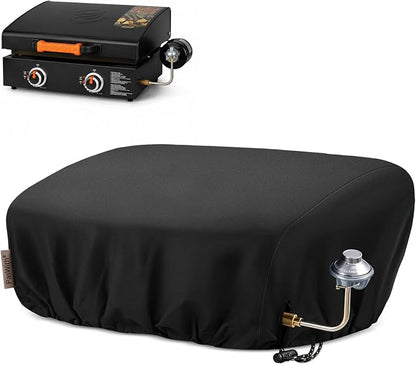 Griddle Cover for Blackstone 22 inch Tabletop Griddle with Hood,Custom Fit Waterproof UV Resistant Windproof Portable Grill Cover for Blackstone Adventure Ready and More Mini Camping Tabletop Griddle
