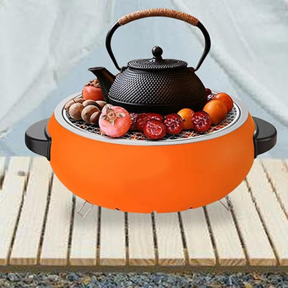 Barbecue Grill,Stainless Steel Heat-Resistant Outdoor Cooking Tool - BBQ Grill Charcoal | for Hiking Garden Balcony Backyard Patio Traveling Picnic Party