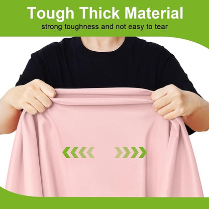 Smiry Round Spandex Tablecloth, Elastic Fitted Washable Tablecloths for 45"-56" Tables, Waterpoof Stretch Picnic Table Cover for Dining, Indoor and Outdoor, Pink