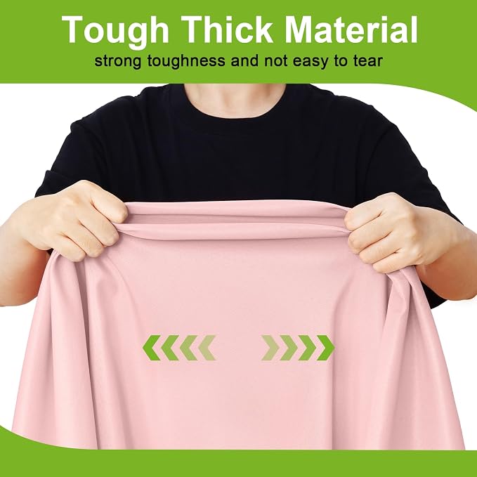 Smiry Round Spandex Tablecloth, Elastic Fitted Washable Tablecloths for 36"-44" Tables, Waterpoof Stretch Picnic Table Cover for Dining, Indoor and Outdoor, Pink