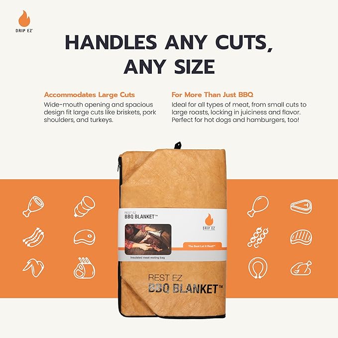 XL Prep Tub & BBQ Blanket Gift Bundle: (2) XL Prep Tubs + (2) Meat Resting Blankets - Ultimate BBQ Gift for Pitmasters, Brisket, Ribs, Pulled Pork & Outdoor Cooking