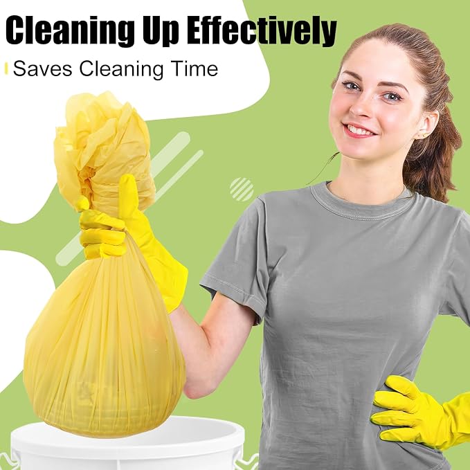 Smiry Disposable Table Cloth - 15 Pack, 54 x 108 Inch Waterproof Rectangle Tablecloths for Parties, Decorative Plastic Table Cover, Leakproof & Sturdy, Yellow