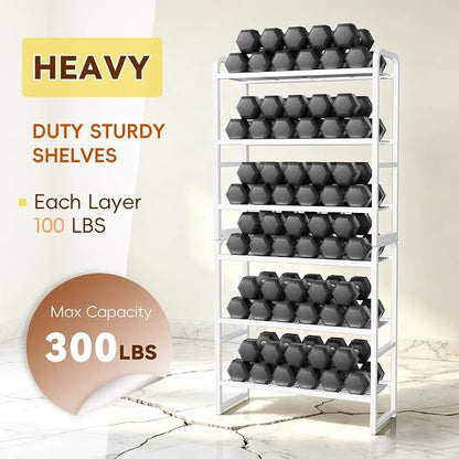 3 Tier Simple Shelf Organizer for Indoor Outdoor, Waterproof Heavy Duty Steel Shelving Unit Plant Stand for Living Room Bathroom Balcony Garden, Easy Assemble, White