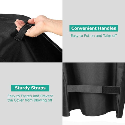 SunPatio 28 Inch Grill Griddle Cover Compatible for Blackstone Nexgrill Flat Top 2 Burner Gas Griddle Cooking Station, Outdoor BBQ Gas Grill Cover with Waterproof Sealed Seam