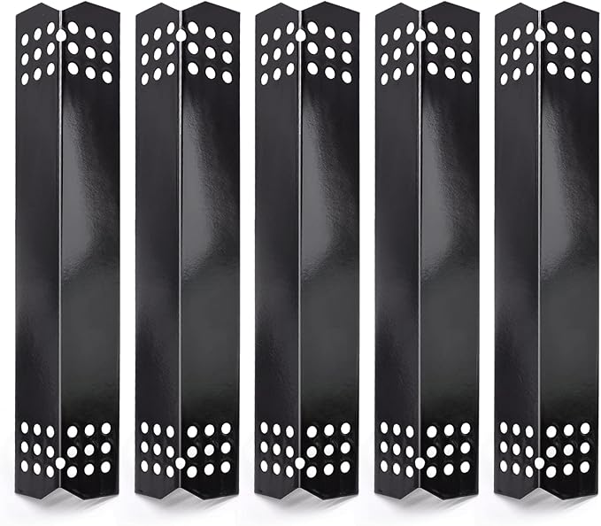 Criditpid Heat Plate Replacement Parts for Nexgrill 720-0882A 720-0896 720-0830H 720-0783E 720-0925, Grillmaster 720-0697 720-0737, 5-Pack Flame Tamers Grill Parts for Nexgrill 5 Burner 720-0882A
