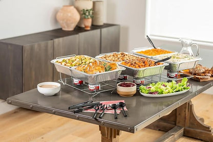 Sterno Fuel Cans - 6-Hour Burn, (6-Pack) Professional Safe Warmers for Food Trays & Buffet Set Chafing Dishes - Reusable Gel Burners, Twist Chafer Canned Heat, Handy Wick