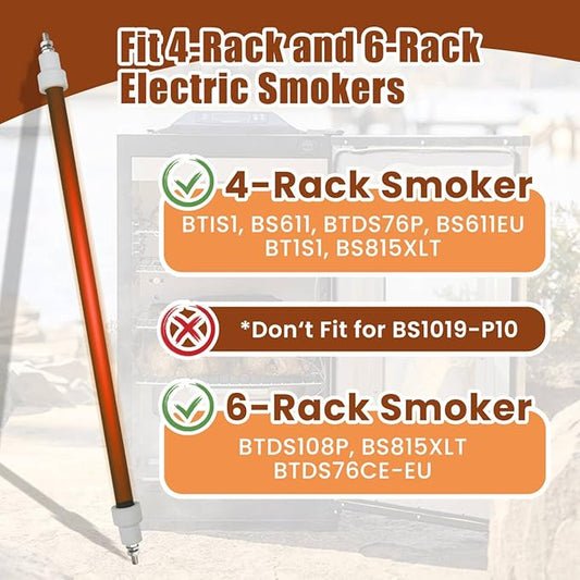 120V 500W Smoker Heating Element Compatible with Bradley 4- and 6-rack Electric Smoker,Suitable for BTIS1,BS611,BTDS76P,BTDS108P,BS815XLT