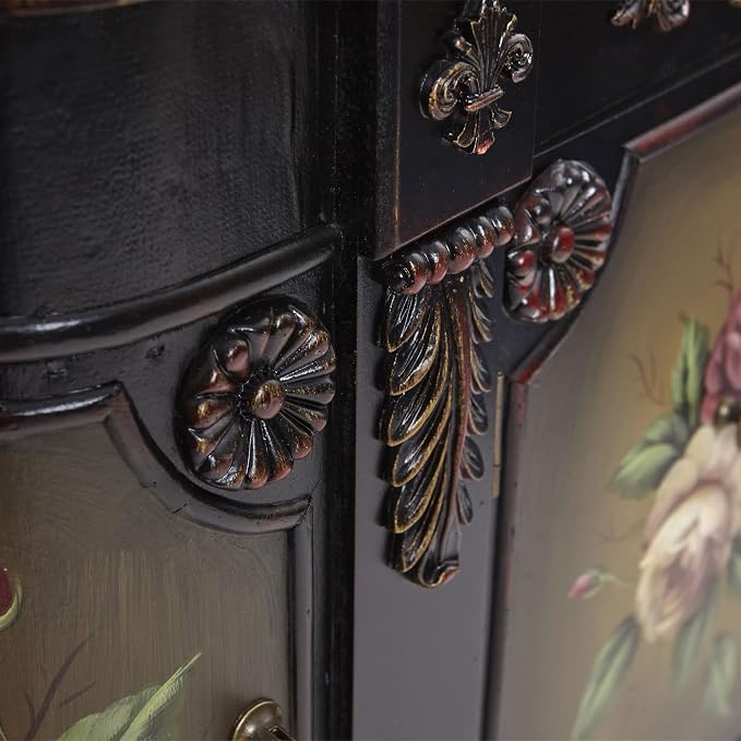 Nearly Natural French Vintage Style Floor Cabinet