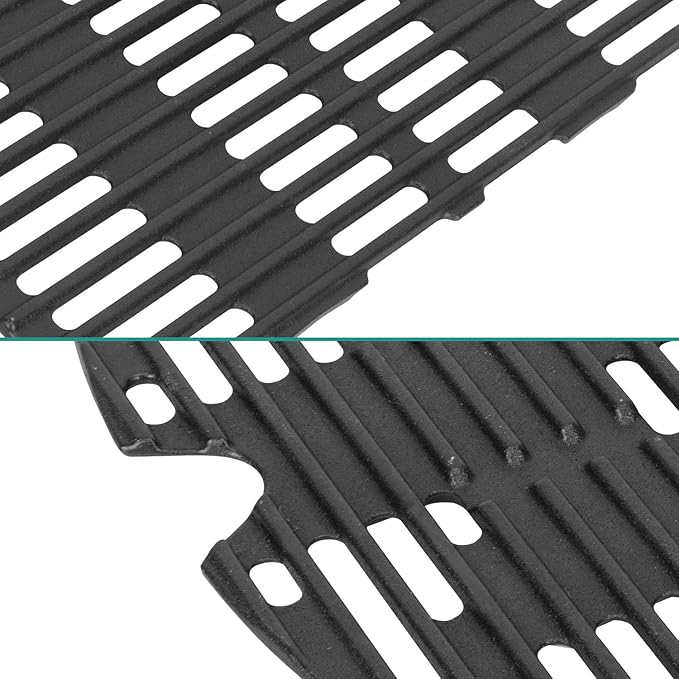 Cast Iron Cooking Grate and Grill Griddle 7034 for Weber Traveler Portable Gas Grill, Replacement Parts for Weber 9010001 9020001 9030001 9013001 Stealth Edition Traveler Portable Accessories