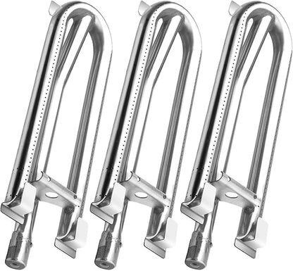 19-1/8" Stainless Steel Burner Replacement Parts for DCS 27" 36" 48" 27DBQ 27DBR 27DSBQ, 27DSBQR, BGA36-BQARL, BGA36-BQARN Charmglow，Brinkmann 810-8905-S, 810-8907-S Gas Grill（3pack）