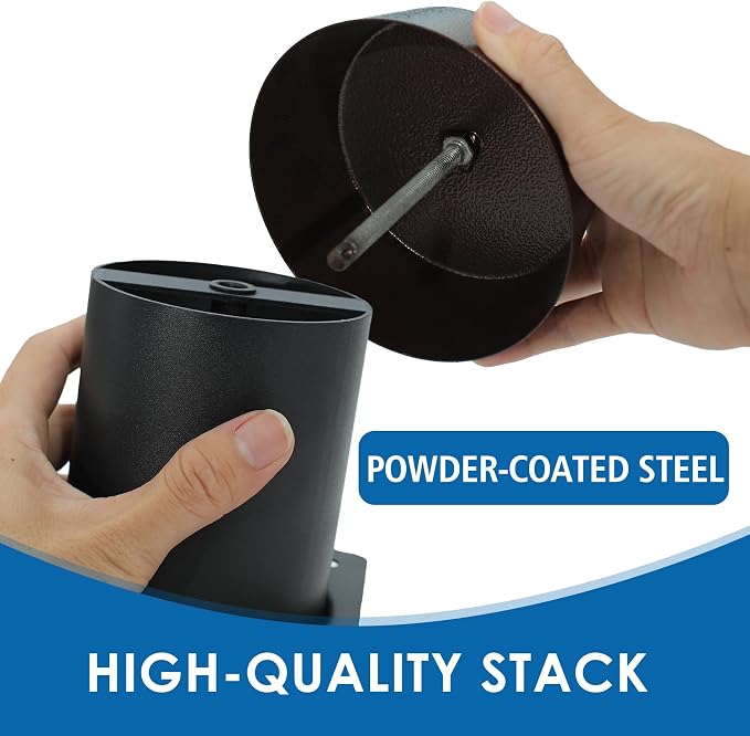 Smoke Stack for Pit Boss Vertical Smoker - 3/5/7 Series Replacement | Fits Pit Boss & Sportsman 3/5/7 Series. Replaces OEM 60268, PBV357P1-04/03. Durable powder-coated steel.