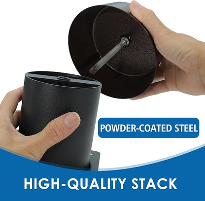 Smoke Stack for Pit Boss Vertical Smoker - 3/5/7 Series Replacement | Fits Pit Boss & Sportsman 3/5/7 Series. Replaces OEM 60268, PBV357P1-04/03. Durable powder-coated steel.