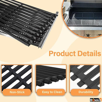 BQMAX Grill Grate for Charbroil Tru-Infrared 463632320 463642316 466642416 463644220 463632520, 17 x 8 3/4 inch Cooking Grate for Charbroil 2-Burner Grill G362-0008-W1, G369-0030-W2 Replacement Parts