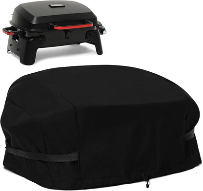 Grill Cover for Megamaster Tabletop Grill 820-0065C, Waterproof, Cover Only | UV Resistant, Windproof Drawstring & Strap, Propane Tank Can Also Be Covered, Outdoor Gas Grill Accessories, Patio BBQ Shield