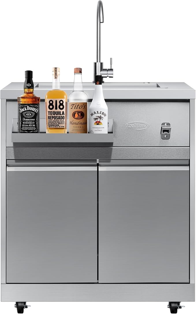 KoolMore 32 in. Sink with Cabinet in Stainless-Steel for Outdoor Kitchen (KM-OKS-SWC)