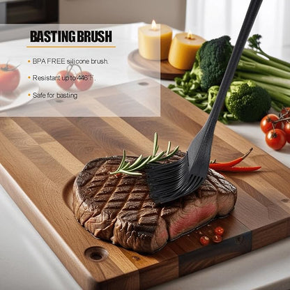 Silicone Basting Pastry Brush for Baking Cooking Bbq Grill Spread Oil Butter Sauce 4 Pack