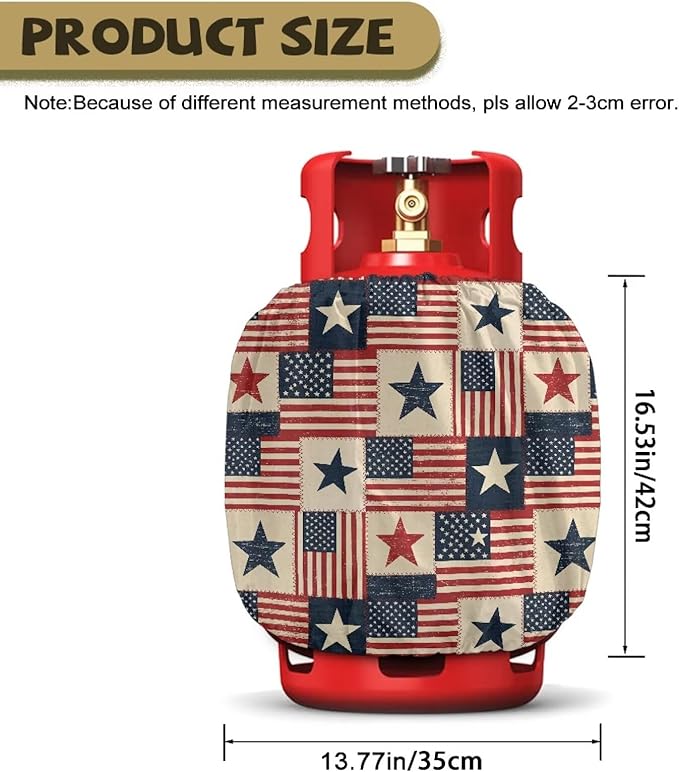 Dual Propane Tank Cover 20lb Gas Tank Cover Outdoor 600D Heavy Duty Waterproof Covers Fits Standard 20 lb Cylinder, 13.7'' x 16.5'' Cat Flower