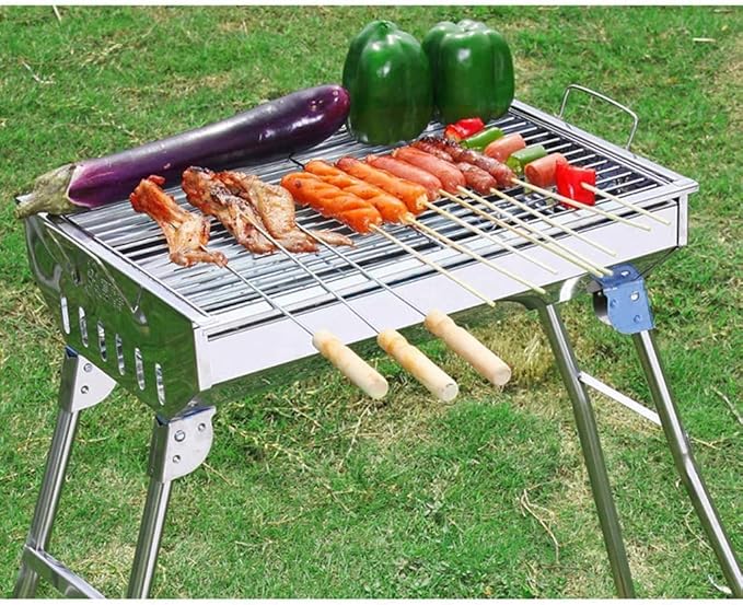 Barbecue Charcoal Grill Stainless Steel Barbecue Grill Outdoor BBQ Stove Charcoal Barbecue Stove Outdoor Camping BBQ Grill Charcoal BBQ Grill