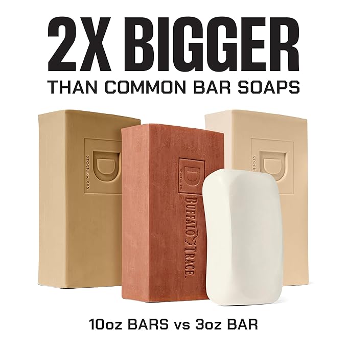 Duke Cannon Big Brick of Soap Variety Pack – Sawtooth, Palomino & Bourbon, Large 10 oz Triple Milled Men’s Bar Soap Set, Long-Lasting Body Soap Bundle