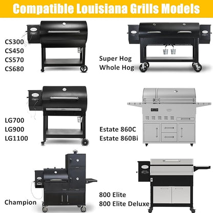 Upgraded 2.0RPM Auger Motor Replacement Parts for Louisiana Most Pellet Grill Smokers CS300 CS450 CS570 CS680 LG700 LG900 LG1100 800Elite Estate860 Part: 50104 50102 (Except V7PC1)