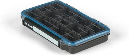Plano StowAway 3600 Waterproof Stow Tackle Box, IPX7 Waterproof Rating, with Rustricor, Single Latch Design, Transparent DuraView Lid, Stackable Storage for Fishing Bait, Lures and Gear