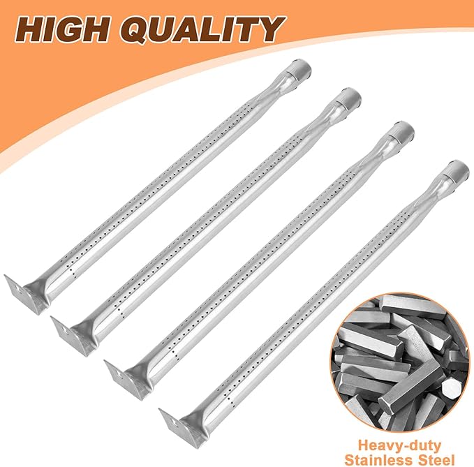 Grill Burner Tube Replacement for Napoleon Prestige 500 RSIB, LEX 485, P500NK-3, LD485RB, LD485RSIB Gas Grills, Stainless Steel Burner for Napoleon LEX 605RSB, BIM605, BIPRO500 & Other Models