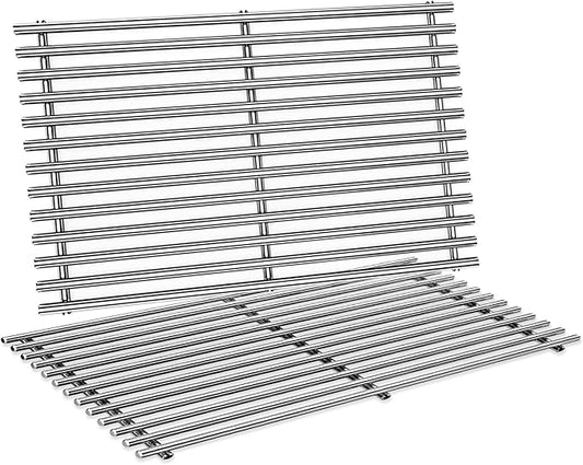 Spirit Grill Grates Stainless Steel 7637 for Weber Spirit E210 Grill Replacement for Weber Spirit 200 & Spirit GS4 II E210 Grill Parts for Weber Spirit Stainless Steel Grates 17.5" E210 E220 S210 S220