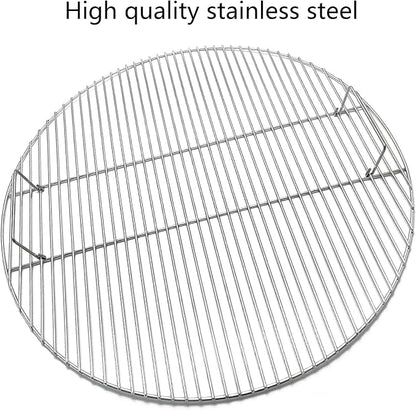 30" Heavy Round Stainless Steel Cooking Grates for Fire Pit Grill, Patio Outdoor Cooking Camping Grill