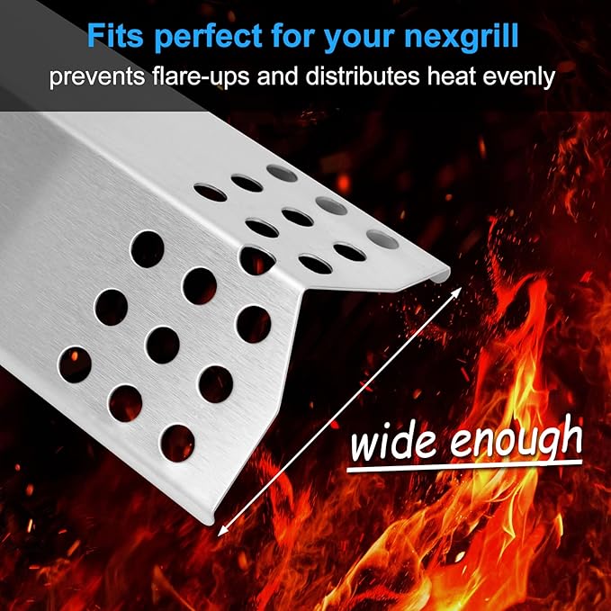 Grill Replacement Parts for Monument 24367, 35633, 17842, 24633, 41847NG 4 Burner Gas Grills, Grill Burner, Heat Plate, Igniter for Kitchen aid 720-0954, Monument 6 Burner 77352 77352MB 77352-MB