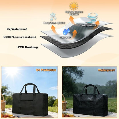 BQMAX Extra Large Griddle Carry Bag for Camp Chef SG60 FG32, Heavy Duty Zipper Griddle Bag for Camp Chef Professional Fry Griddle 14" x 32", Griddle Carry Bag for Camp Chef Replacement Parts
