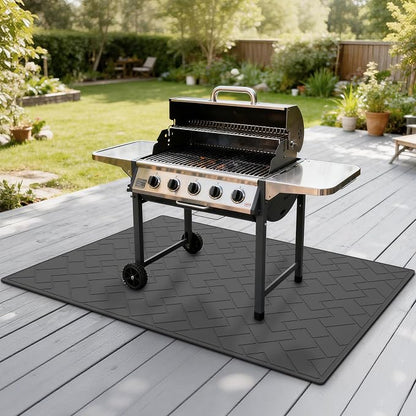 66" x 49" Heavy Duty Grill Mat for Outdoor Grill, BBQ Mats & Under Grill Mat for Patio Deck Protection, Waterproof, Oil-Resistant, Easy-to-Clean Floor Protector