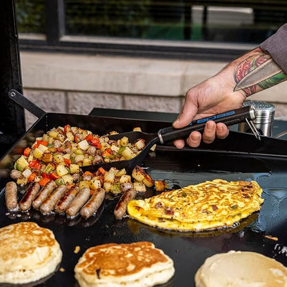 Pit Boss Ultimate Griddle Grub Shovel – Wide Griddle Spatula for Smash Burgers & Breakfast Foods, Nylon Polymer with Soft‑Touch Grip, Built‑in Bottle Opener